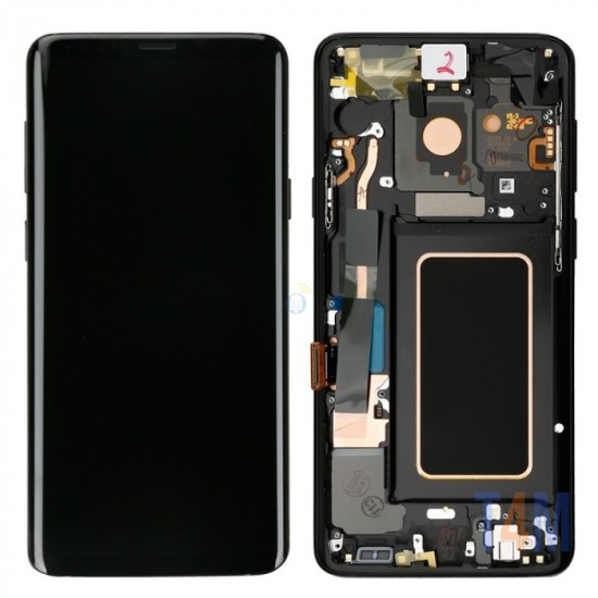 Touch+Display+Frame Samsung Galaxy S9 Plus/G965f Service Pack Preto